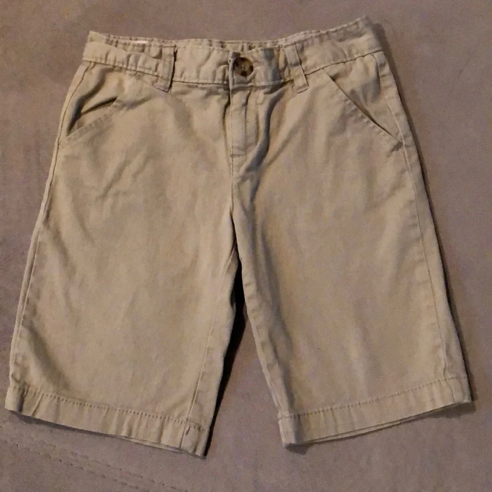Old Navy Shorts Girls Size 10 Regular Khaki‎ Tan Adjustable Waist